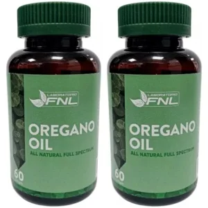 2 Frascos Aceite De Oregano 460 Mg Fnl, 60 Cáps. Soft Gel