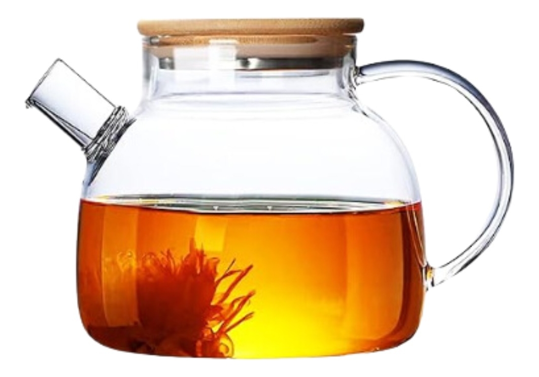 Tetera Infusor Te Hierbas Vidrio Resistente Calor/frío 1 Lt