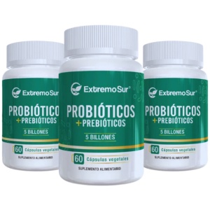 3 Probioticos + Prebioticos 5 Billones. Extremo Sur. 500mg