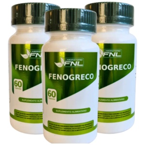 Pack 3 Fenogreco 60 Caps Aumenta Busto - Diabetes - Líbido