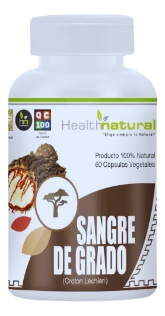 Sangre De Grado 60 Cápsulas Vegetales / 500mg Health Natural