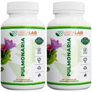 2 Pulmonaria 100% Pura 500mg 60caps Tos Bronquitis Garganta