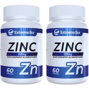 Pack 2 Zinc Premium 20 Mg Extremo Sur / Sistema Inmunitario