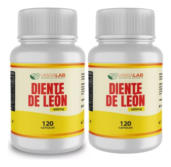 100% Diente De León Puro 240 Cáps 450mg Protector Hepático