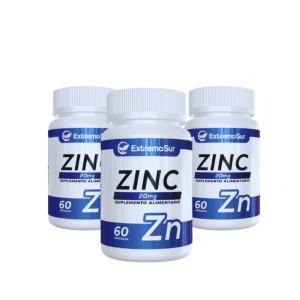 Pack 3 Zinc Premium 20 Mg Extremo Sur / Sistema Inmunitario