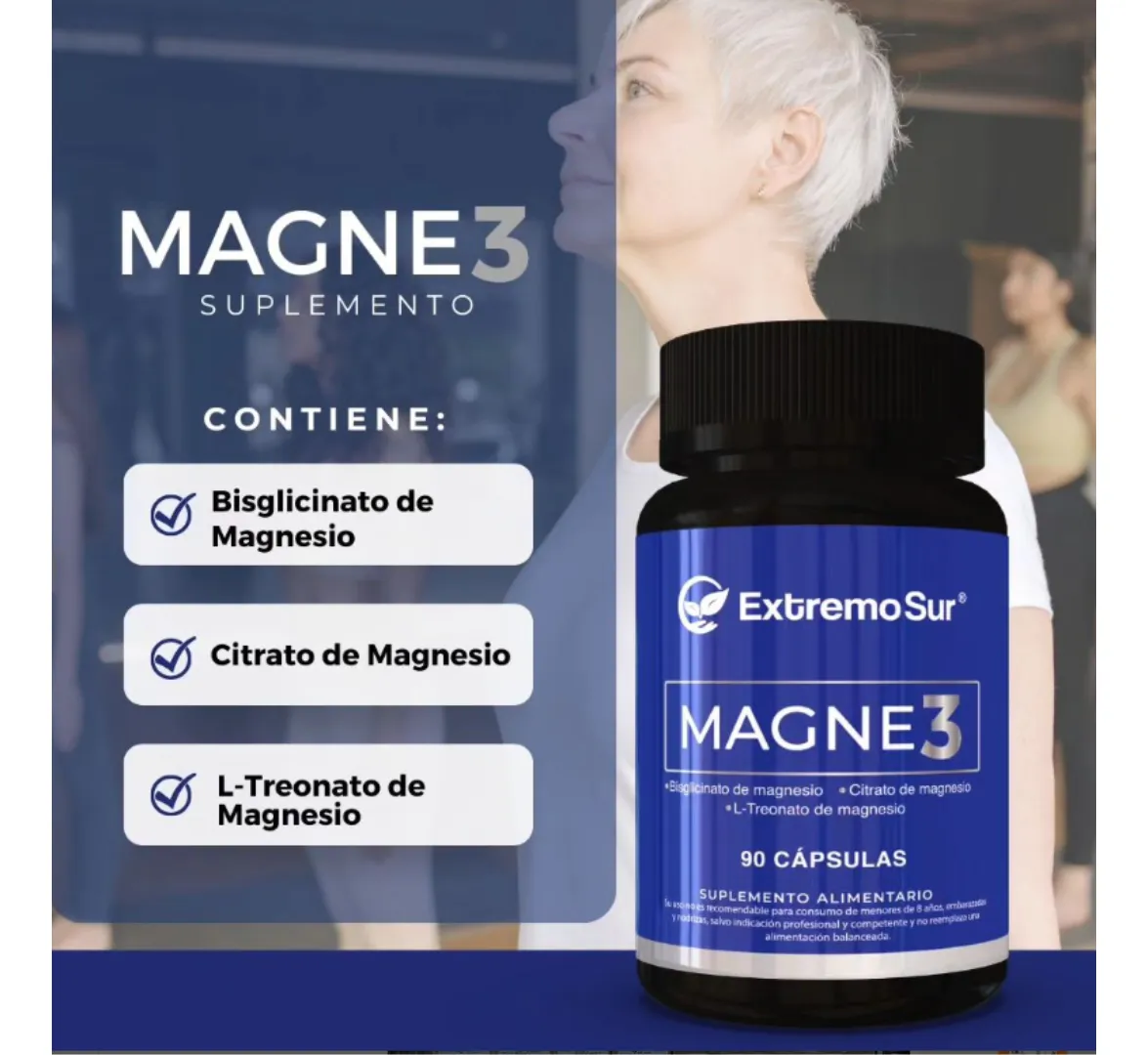 Triple Magnesio Treonato-bisglicinato-citrato 180 Caps 500mg