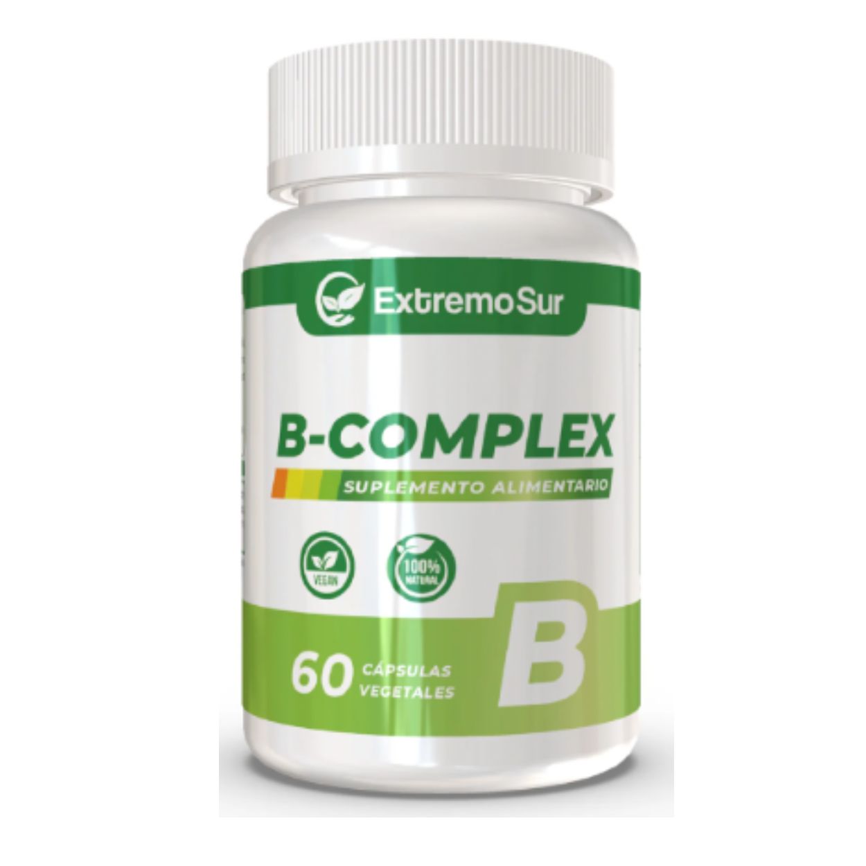B Complex B1 B2 B3 B5 B6 B9 B12 Biotina 60 Cápsulas Extremo Sur
