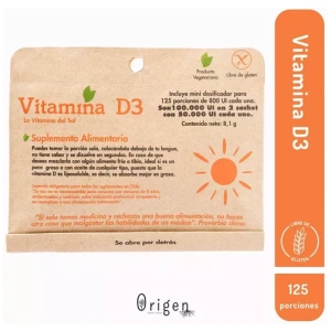 Vitamina D3 Dulzura Natural 125 Porciones Vegano