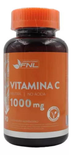 Vitamina C 1000mg/ Neutra - No Acida. 90cap. Veg (ascorbato De Sodio)
