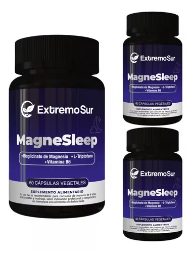 3 Magne Sleep Bisglicinato De Magnesio + Triptofano + vitamina B6