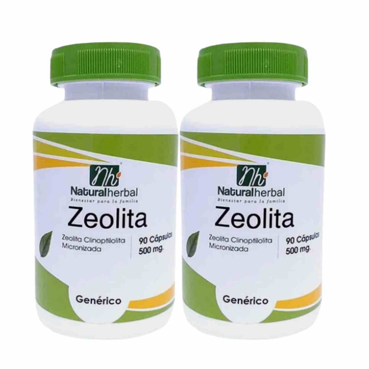 2 Zeolita Micronizada Clinoptilolita 90 Cáps 500mg Herbal
