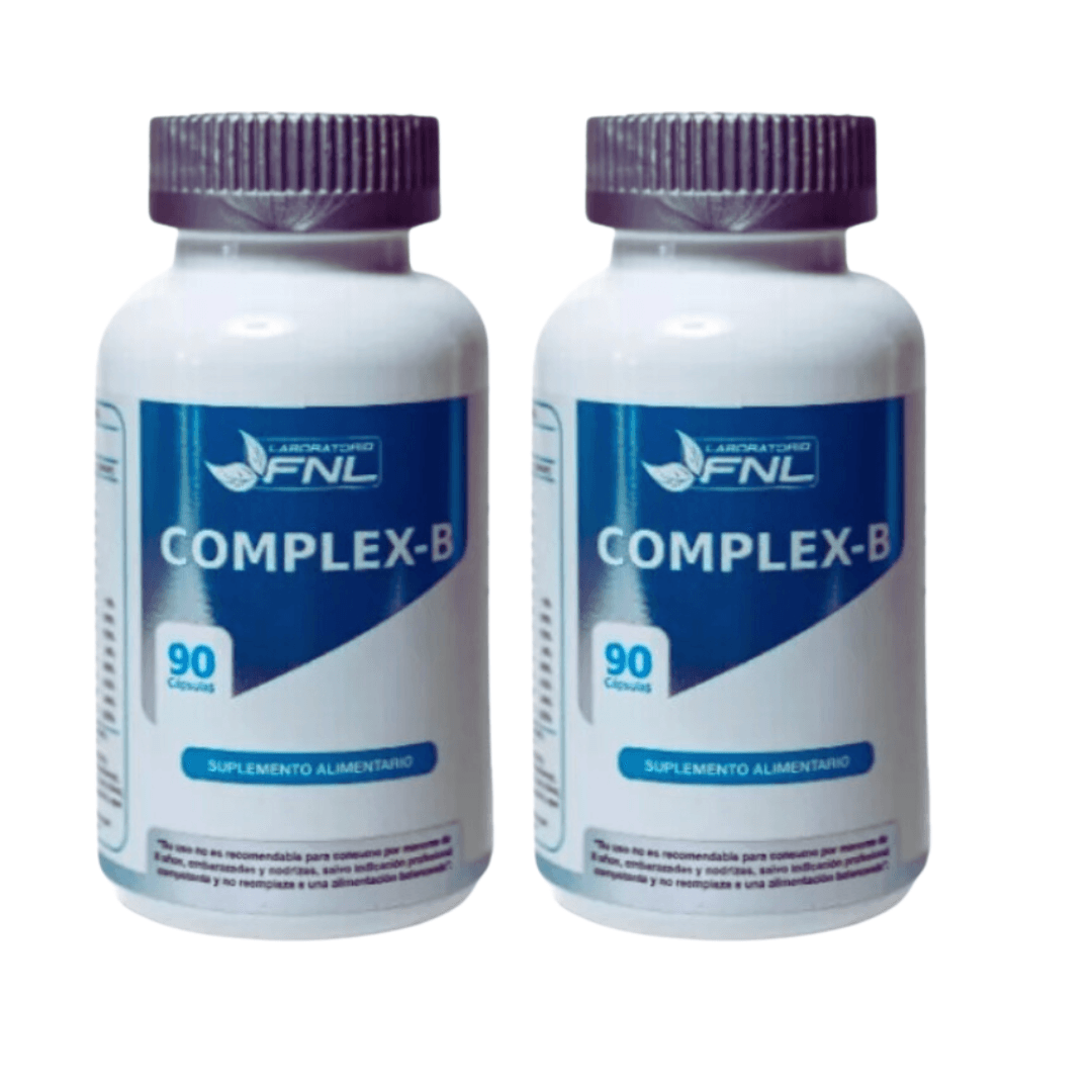 2 B Complex Complejo B B12 Vitamina B12 - Fnl 90 Caps. 580mg