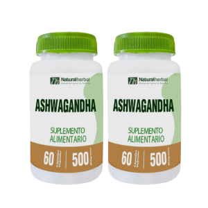 Ashwaghanda 100% Pura 120 Caps. Vegetales Natural Herbal