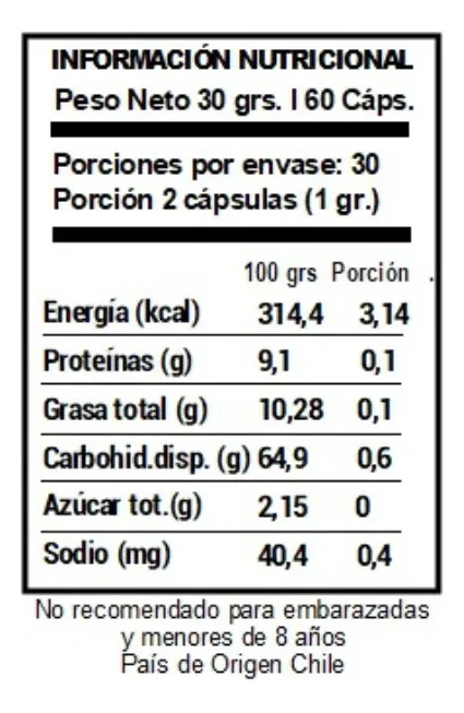 Curcuma Activada + Pimienta Negra 60 Cápsulas 500mg Herbal - Imagen 2