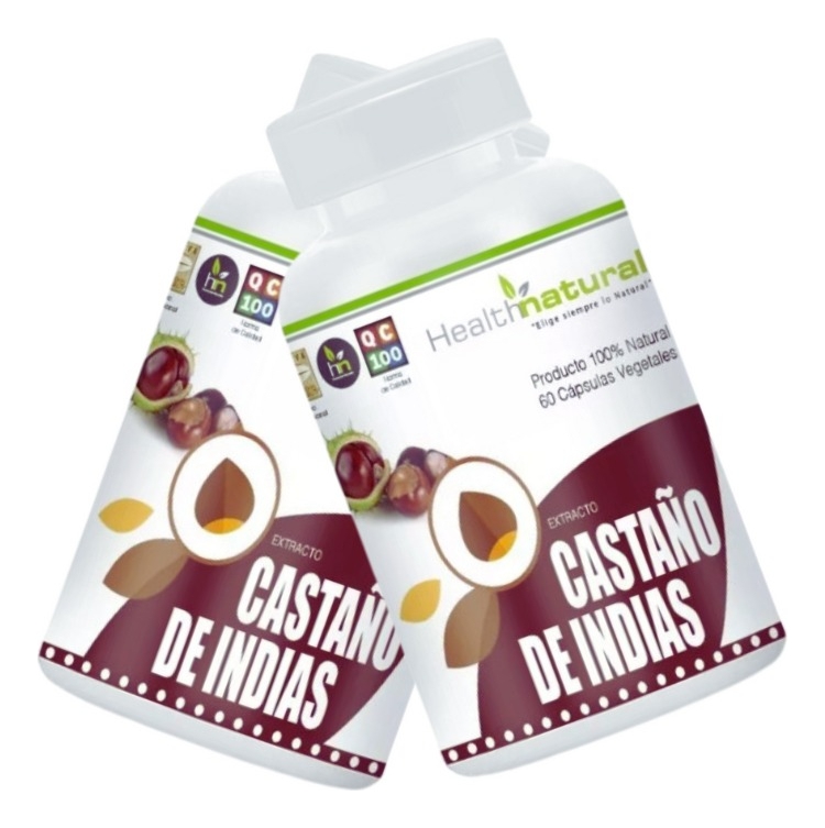 2 Castaño De Indias 60 Cap. 500mg. Health Natural