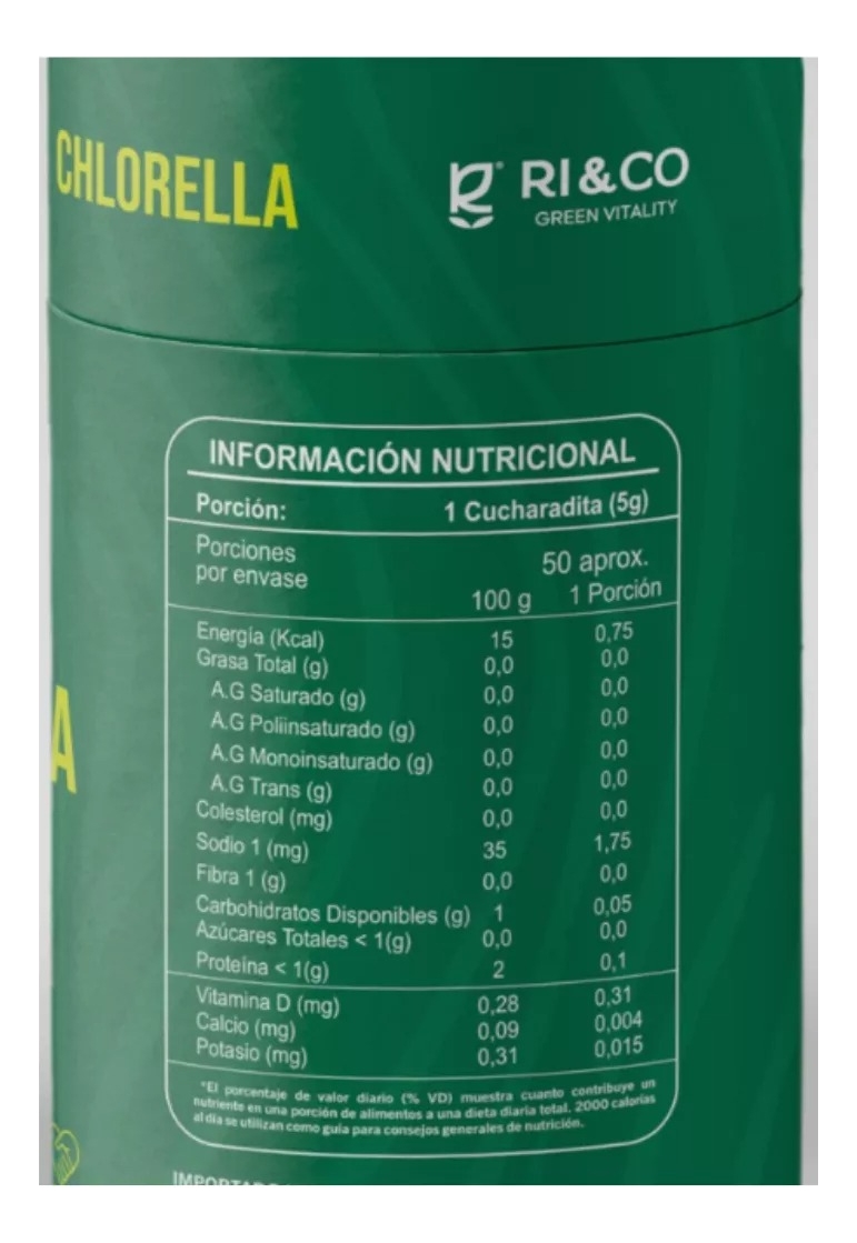 Chlorella 100% Organica 250g Clorela Vegano Alta Calidad - Imagen 2