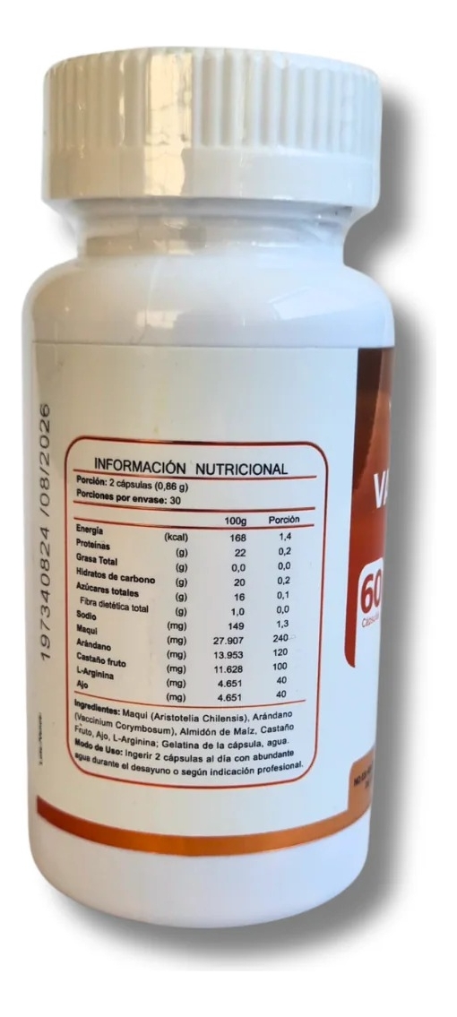 2 Varicaps Fnl 60 Caps Varices Circulación Varicocele - Imagen 2