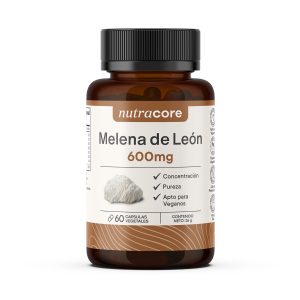 Melena De León 600mg - 60 Cápsulas Vegetales | Nutracore