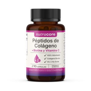 Péptidos De Colágeno Hidrolizado + Biotina Y Vit C Pack 3x90 Nutracore