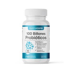 Probióticos Más Completos 100 Billones 14 Cepas - 60 Cápsulas Vegetales | Nutracore