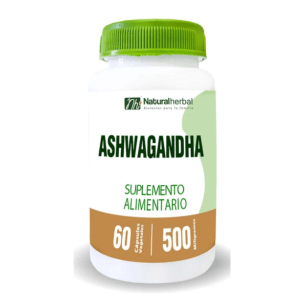 Ashwaghanda 60 Caps 500mg Vegan 100% Natural Herbal