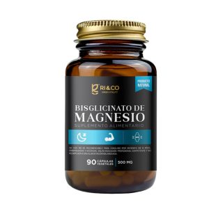Bisglicinato Magnesio 90 Capsulas Vegetales 500mg Ri&Co Vidrio