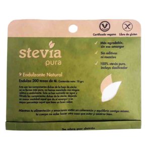 Stevia Pura - Natural En Polvo Rinde 200 Tazas (sobre)