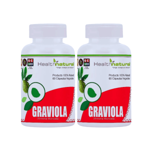 2 Graviola Guanabana 60 Cáps Veget 500mg. Regeneración Celular