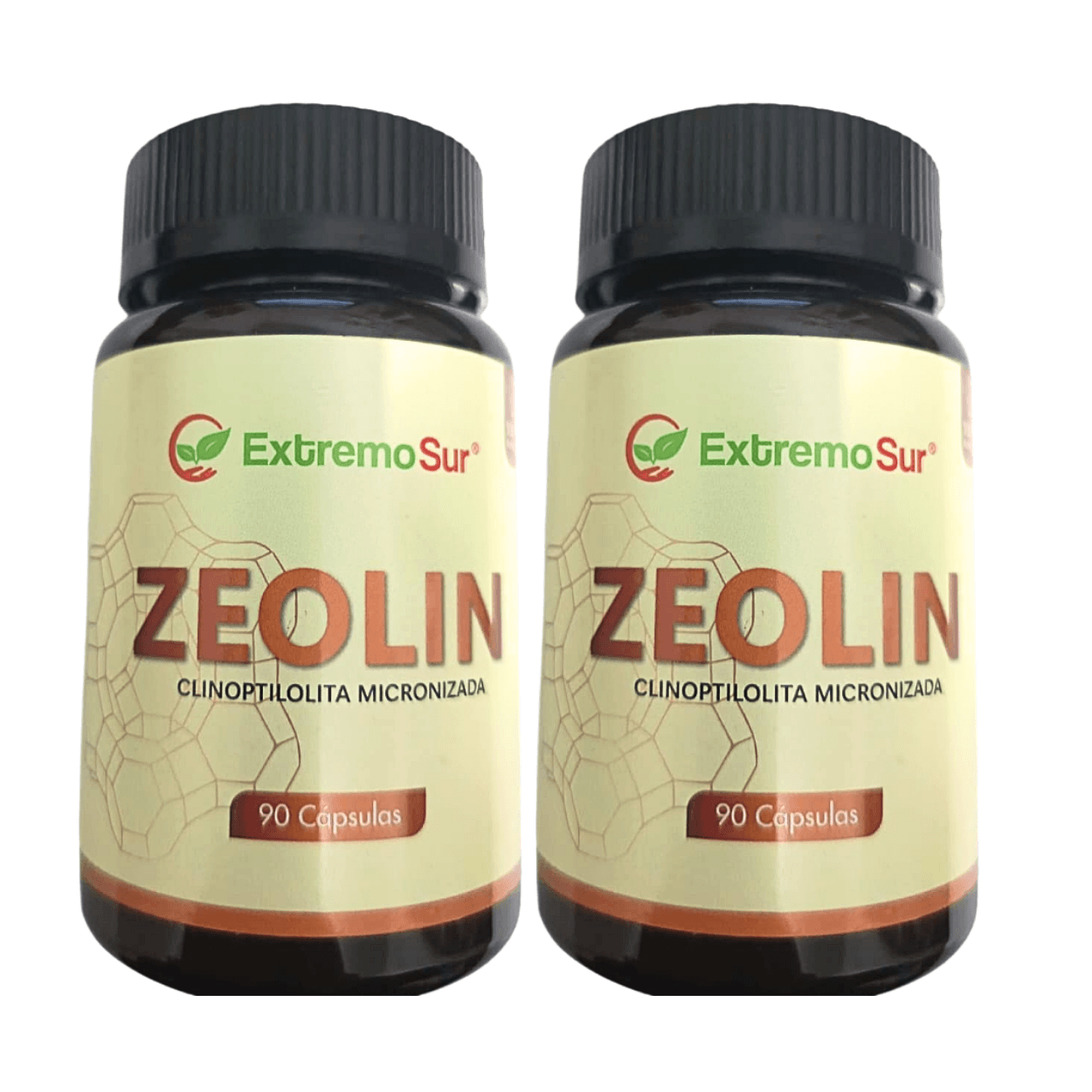 2 Zeolita Micronizada Clinoptilolita 90 Cápsulas 500mg Extremo Sur