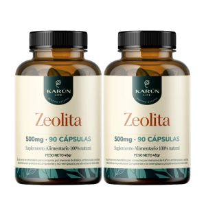 2 Zeolita Micronizada Clinoptilolita 90 Cápsulas 500 Mg Karun life