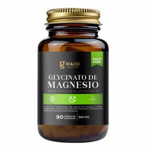 Rico Suplemento Glycinato Glicinato Magnesio 90 Cápsulas Vidrio