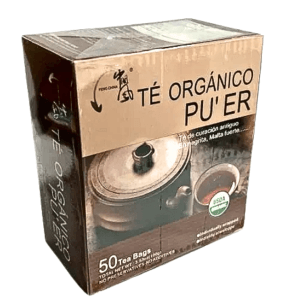 Té Pu Erh Orgánico Caja De 50 Bolsitas Feng
