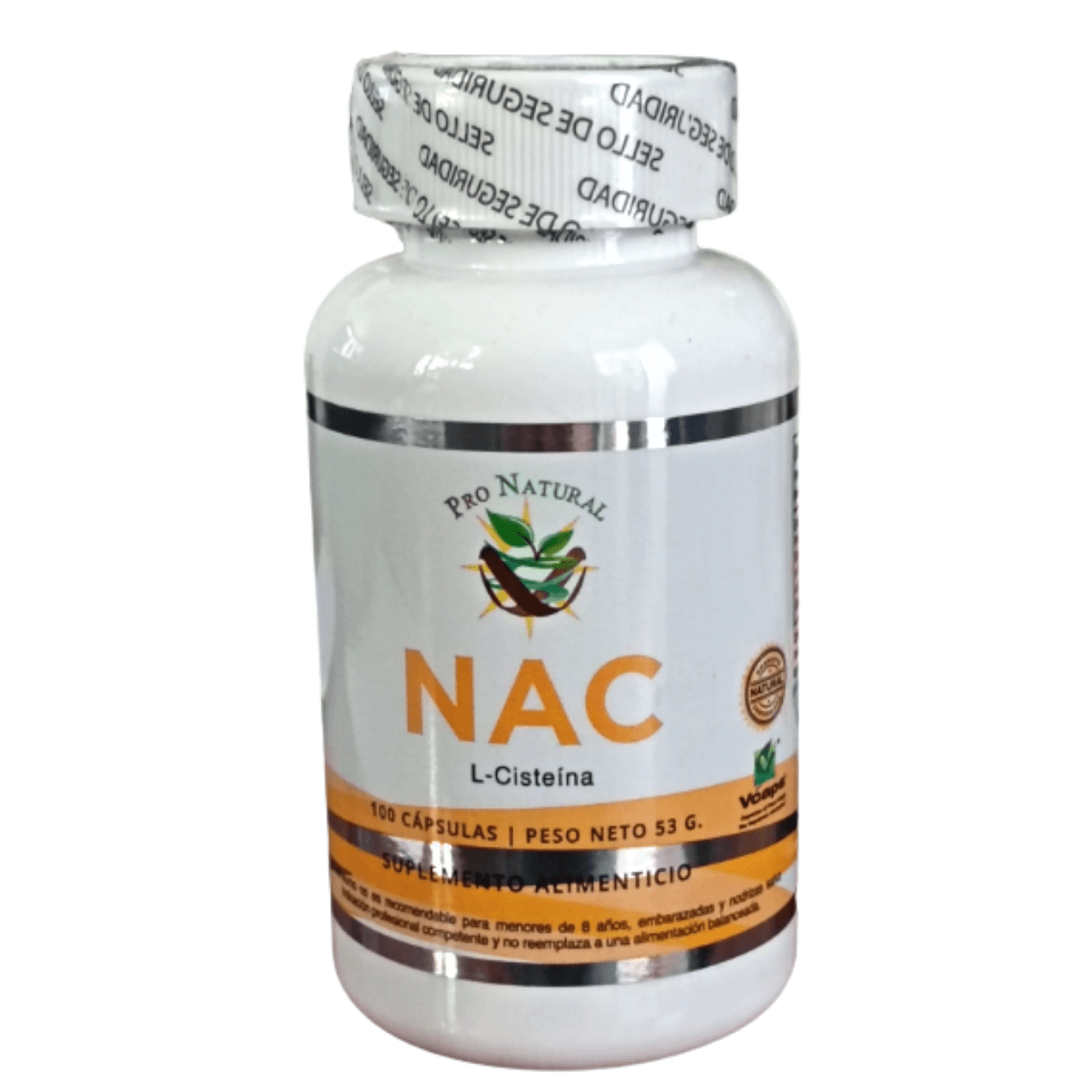 Nac N-acetilcisteína 100 Cápsulas 530mg Pronatural Higado
