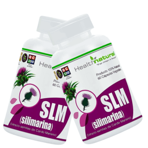 Pack 2 Silimarina 500mg 60 Cápsulas Cardo Mariano Health Natural
