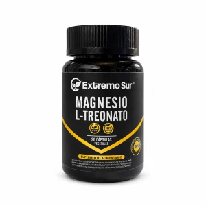 Magnesio L-Treonato Extremo Sur de 500 mg en frasco de 90 cápsulas