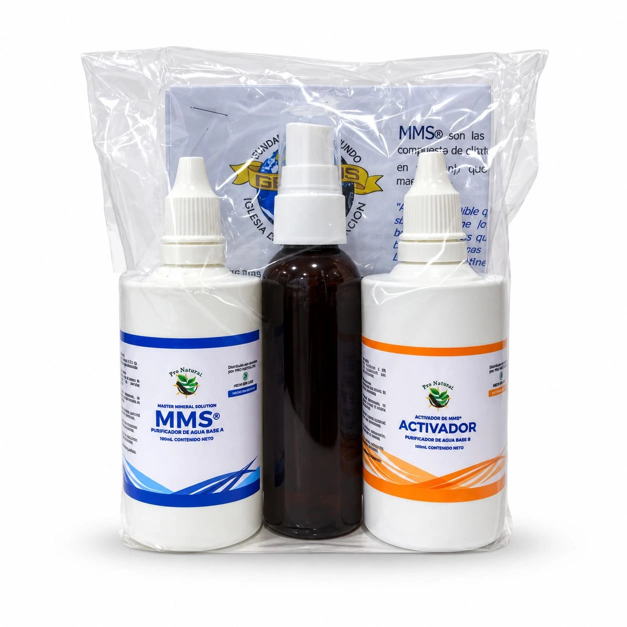 KIT MMS 100 ml. plástico gotario Pronatural