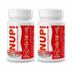Pack 2 Probióticos NUP!® PYLORIOFF – 60 Cápsulas